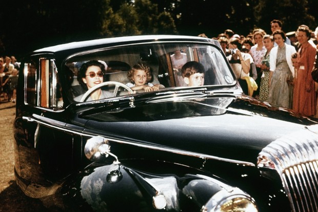 Queen Driving her Children
